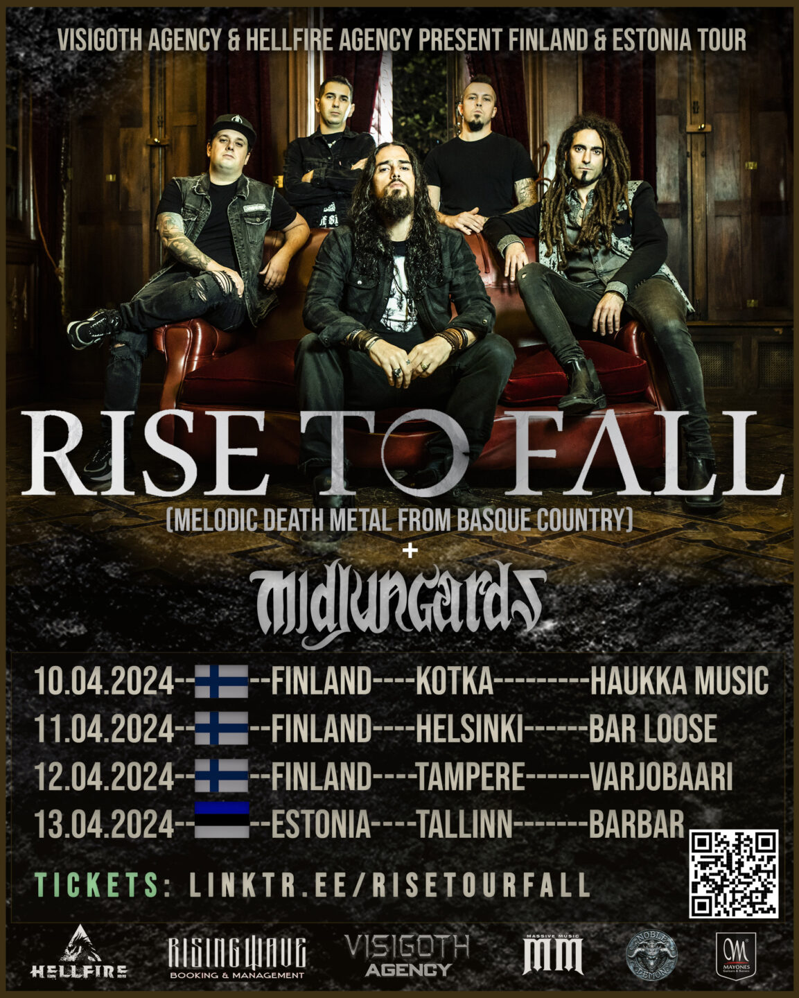 RISE TO FALL VISITAR FINLANDIA EN 2024 Y ESTONIA Diario De Un Rockero   RTFMidjungards Finland Estonia Tour 