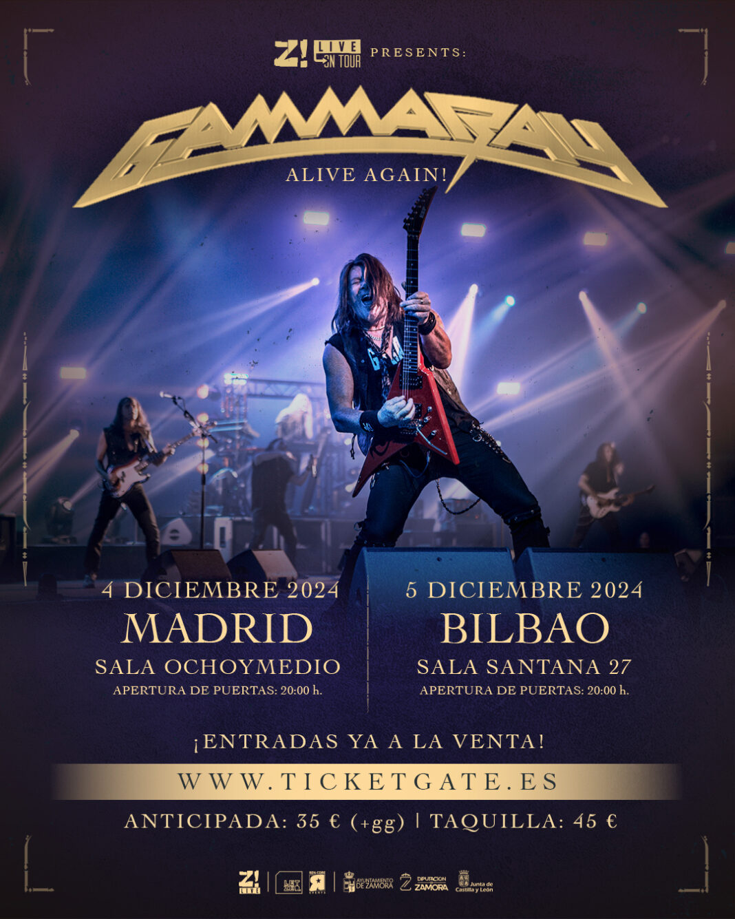 GAMMA RAY GIRA ESPAÑOLA 2024 Diario de un rockero